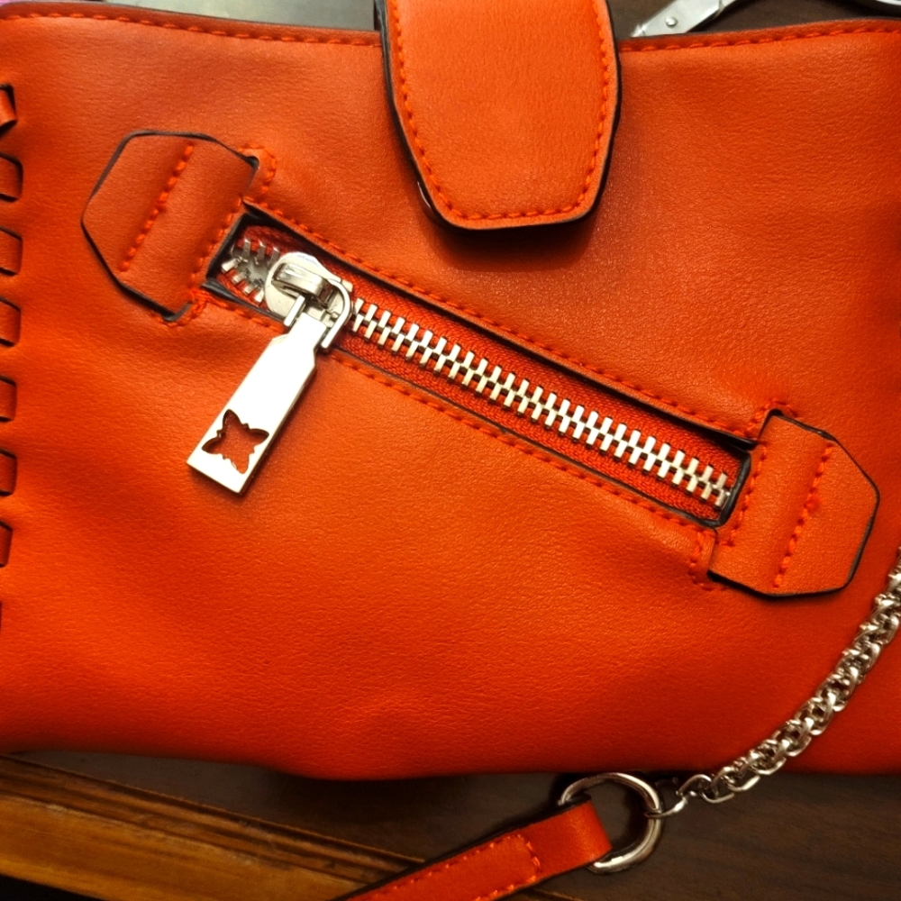 BCBgeneration orange crossbows purse